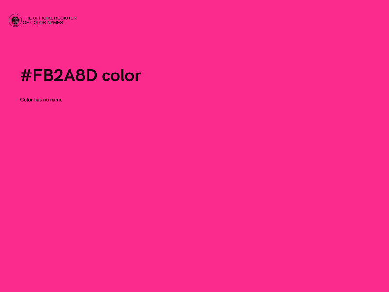 #FB2A8D color image