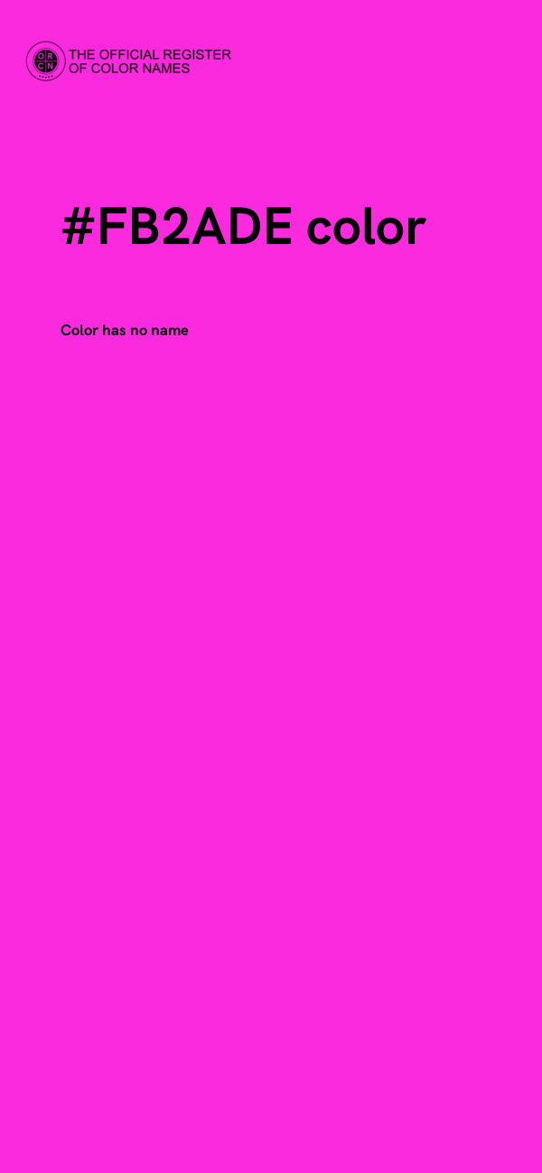 #FB2ADE color image