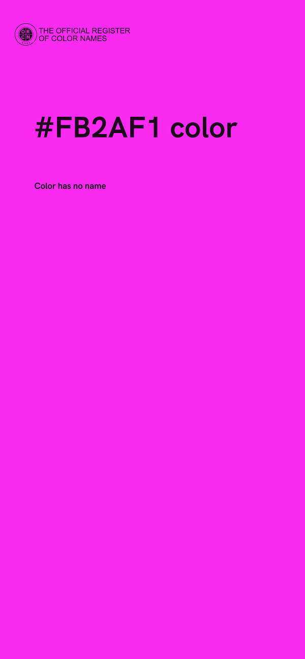 #FB2AF1 color image