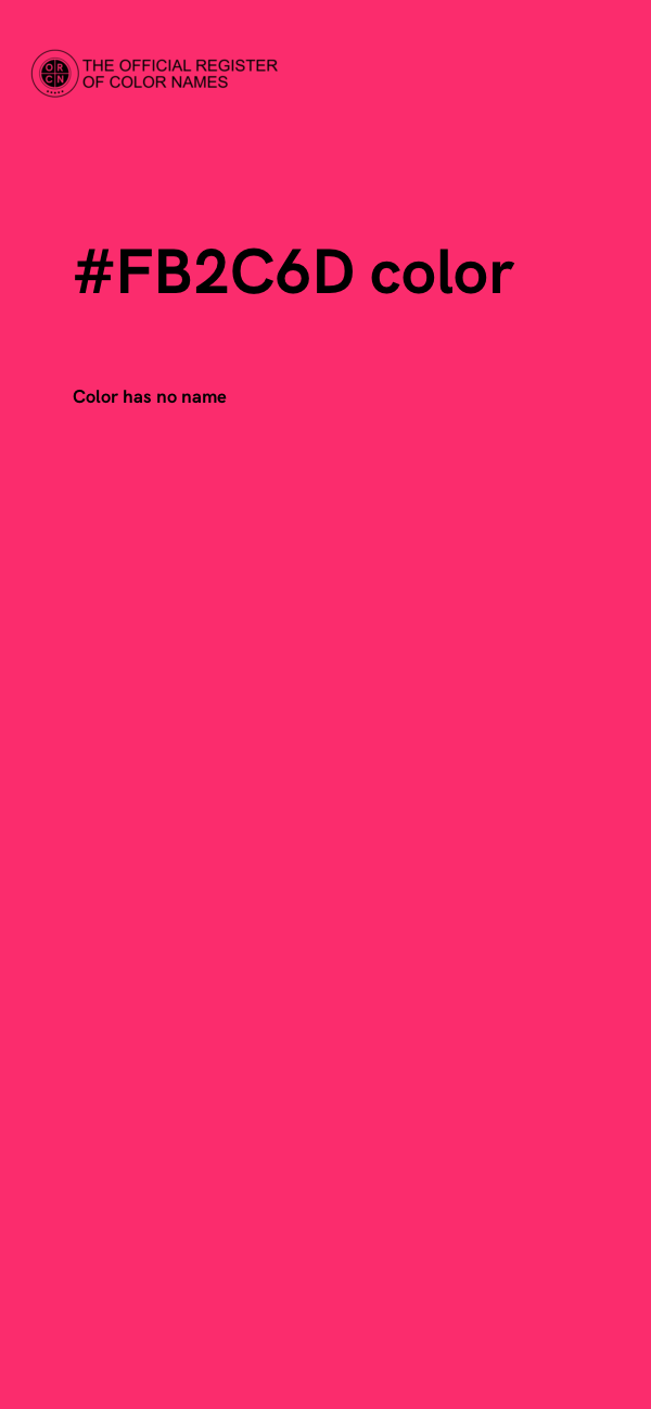 #FB2C6D color image