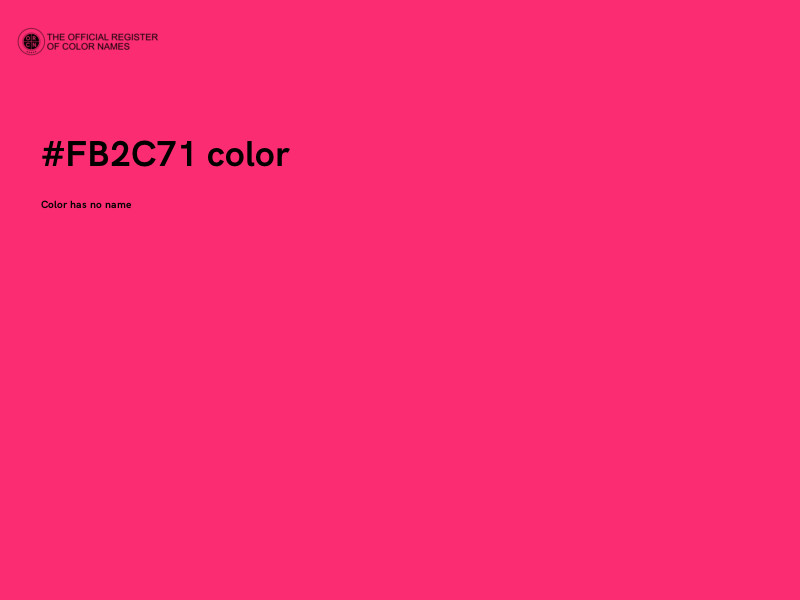 #FB2C71 color image