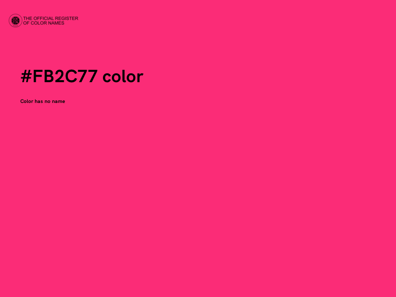 #FB2C77 color image