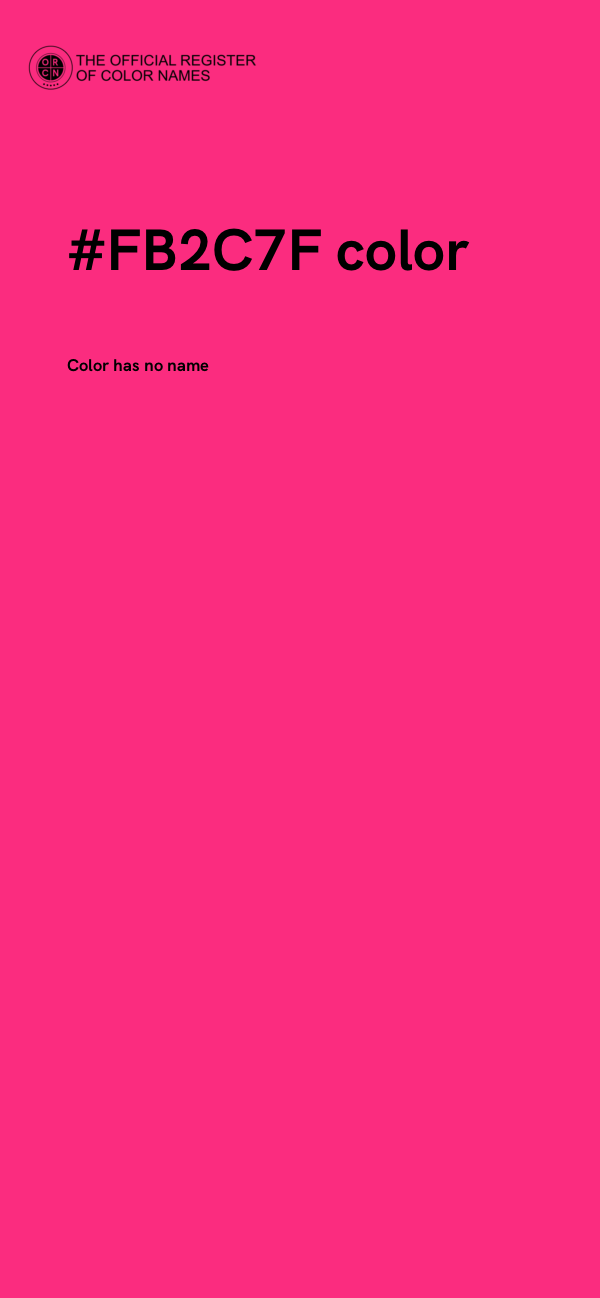 #FB2C7F color image