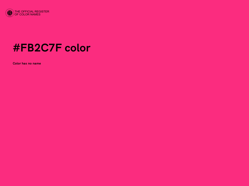 #FB2C7F color image