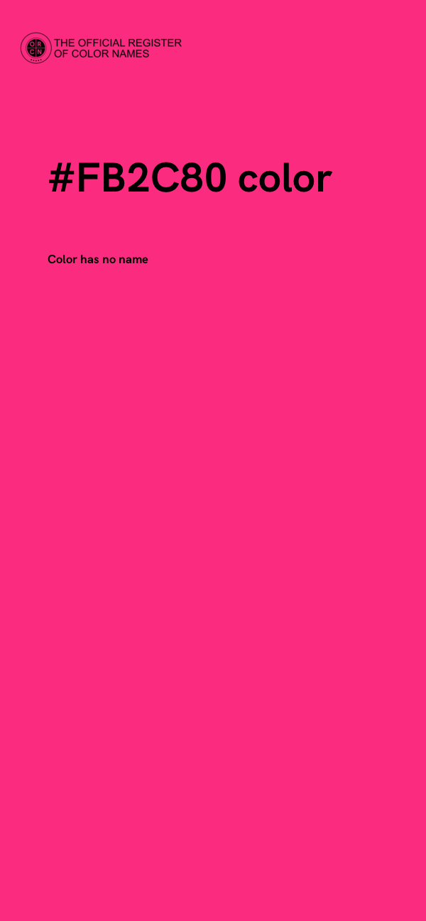 #FB2C80 color image