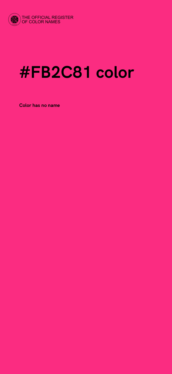 #FB2C81 color image