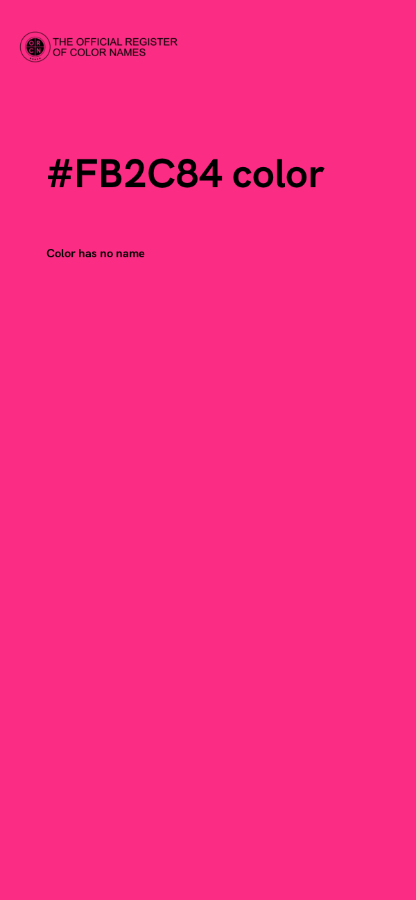 #FB2C84 color image