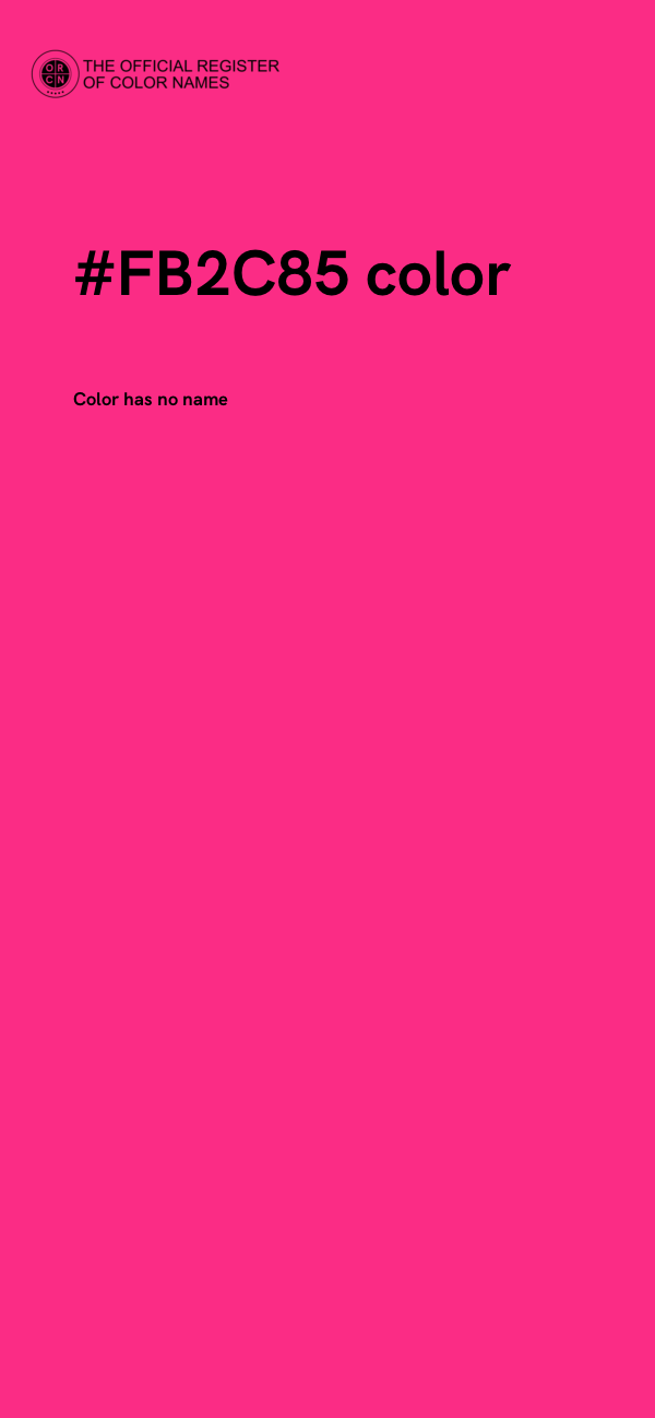 #FB2C85 color image