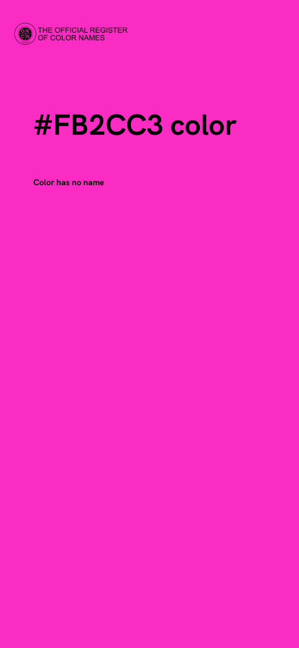 #FB2CC3 color image