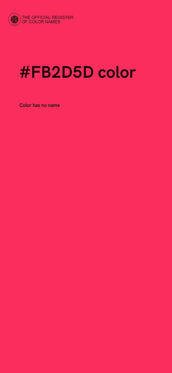#FB2D5D color image