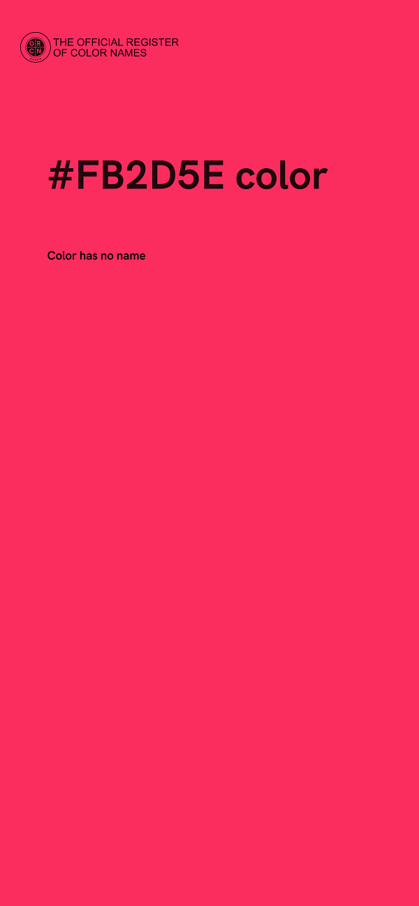 #FB2D5E color image
