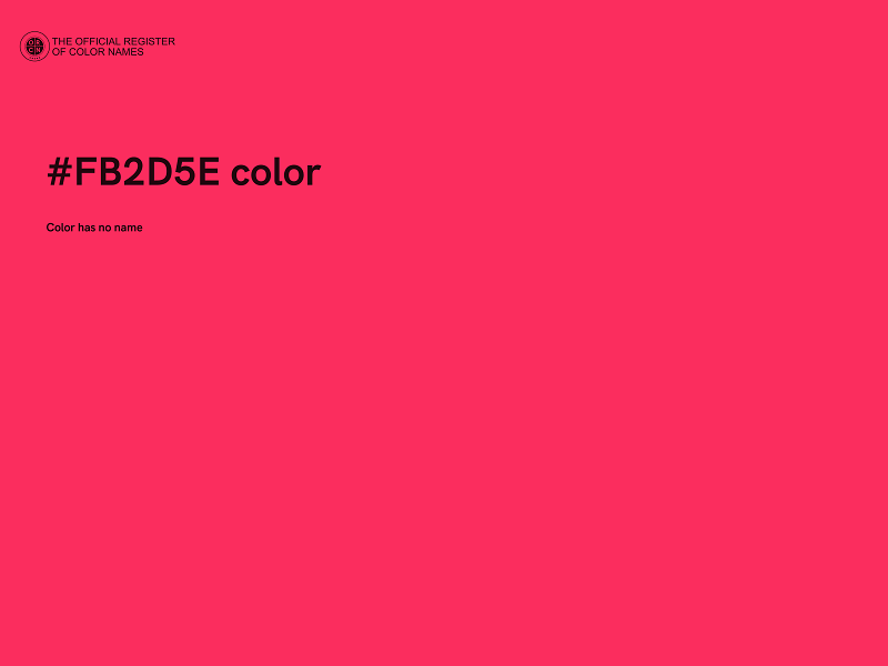 #FB2D5E color image