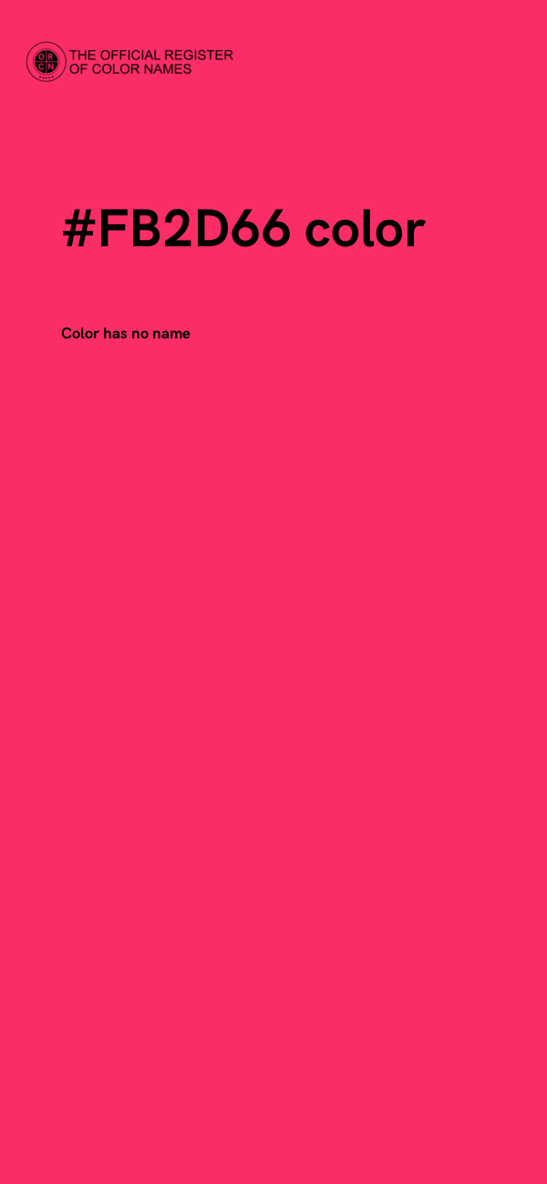 #FB2D66 color image