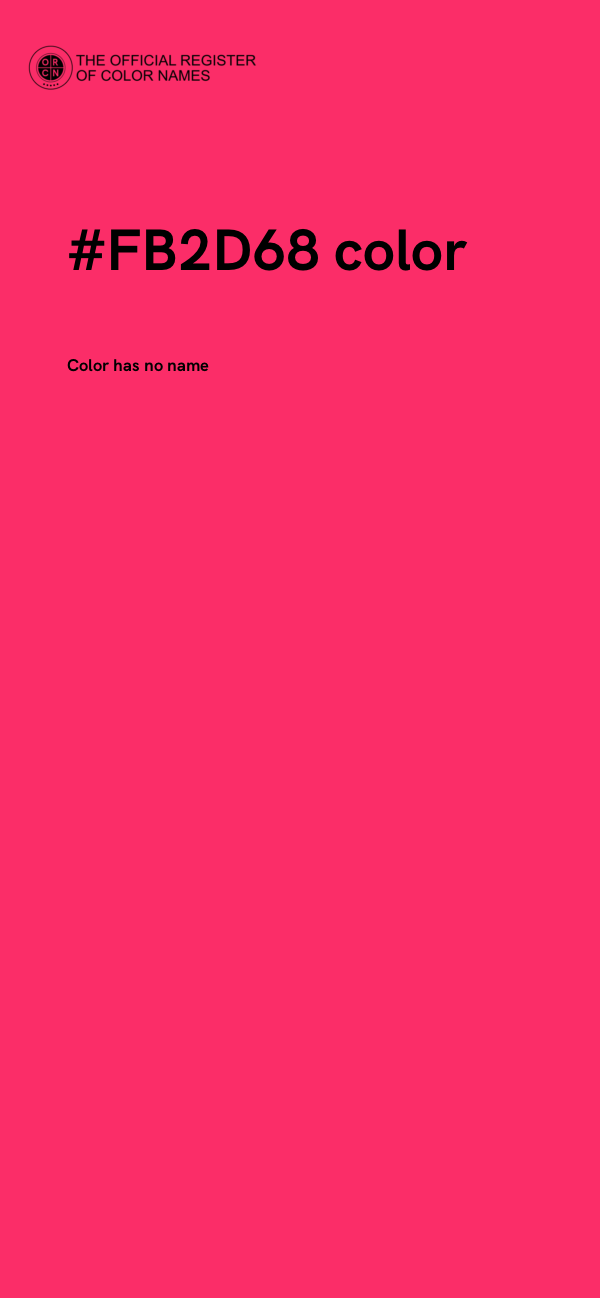 #FB2D68 color image