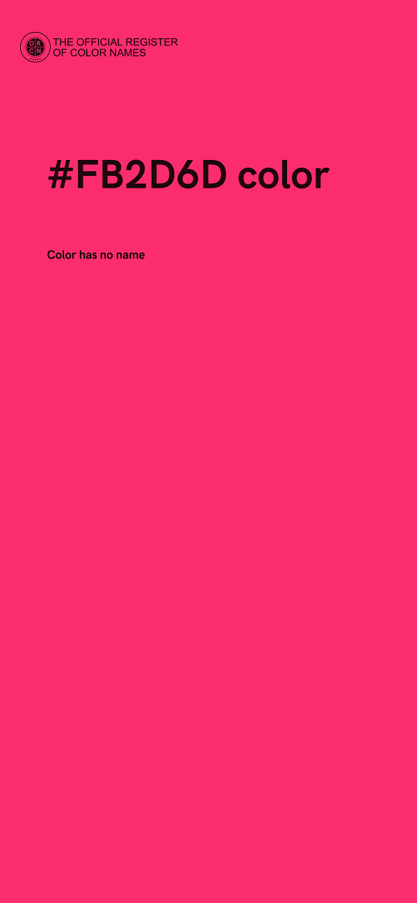 #FB2D6D color image