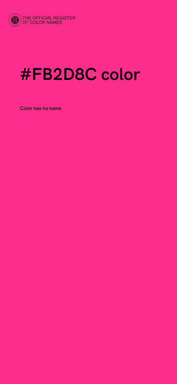 #FB2D8C color image