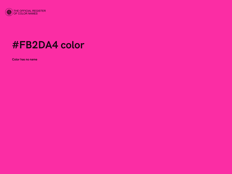 #FB2DA4 color image
