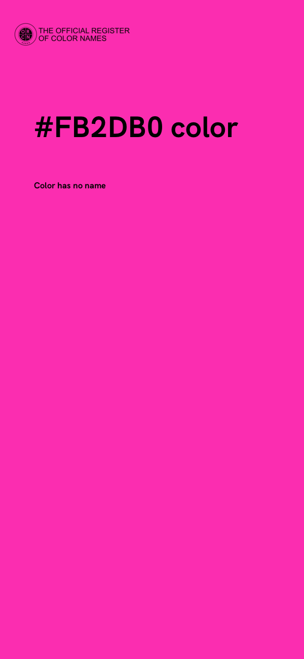 #FB2DB0 color image