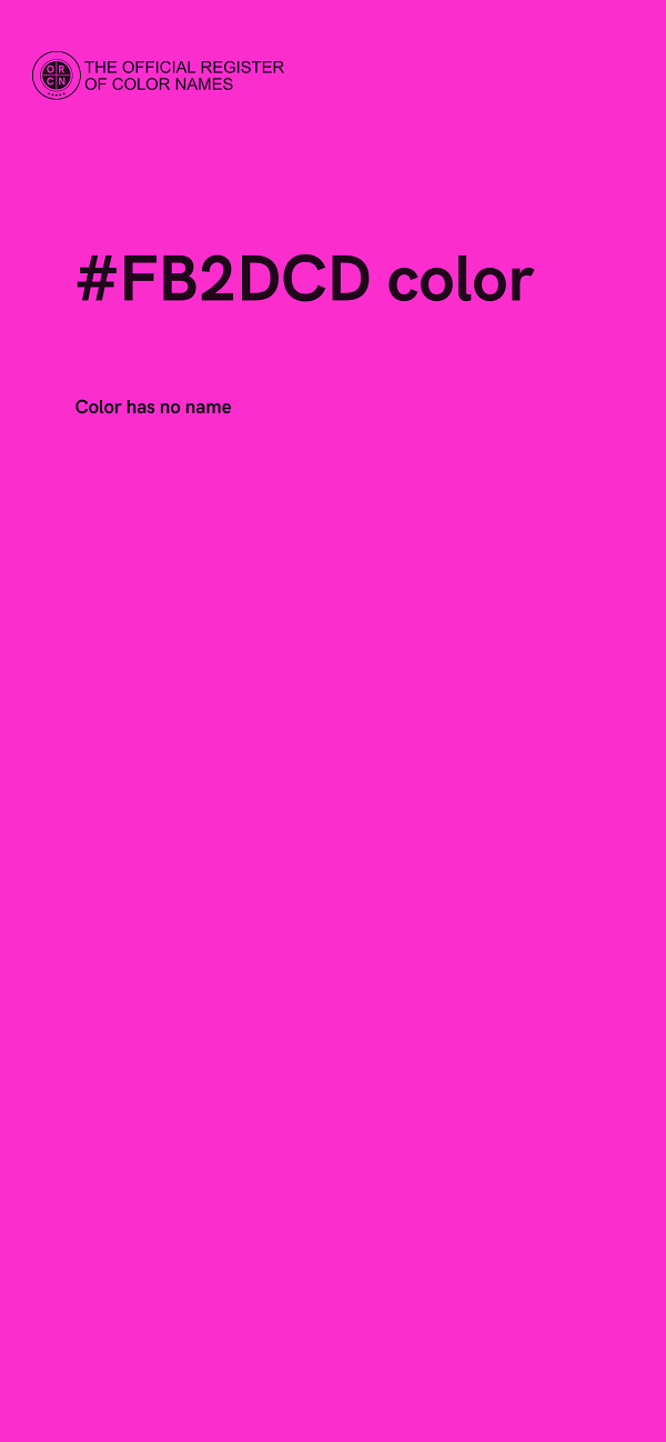 #FB2DCD color image