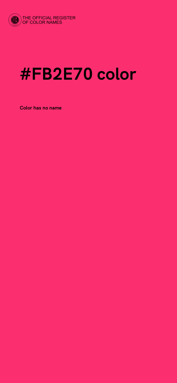 #FB2E70 color image