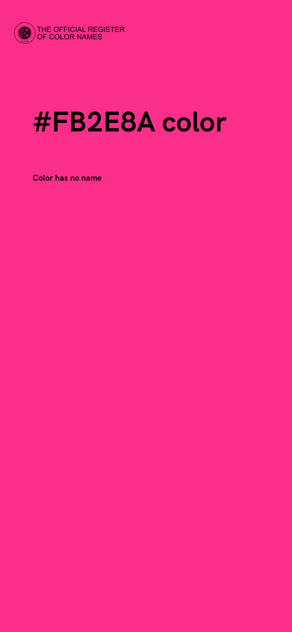 #FB2E8A color image