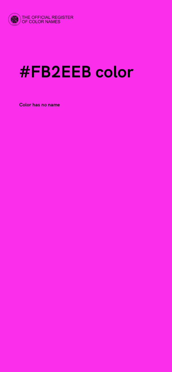 #FB2EEB color image
