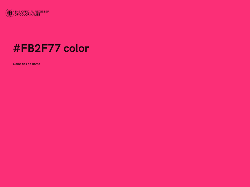 #FB2F77 color image