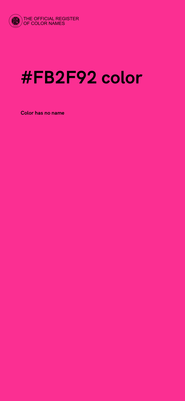 #FB2F92 color image