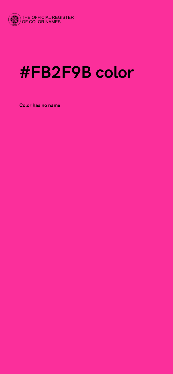 #FB2F9B color image