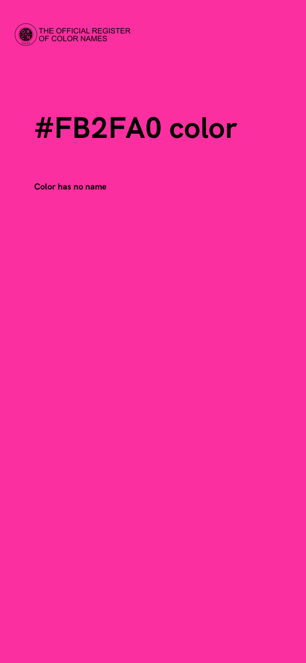 #FB2FA0 color image