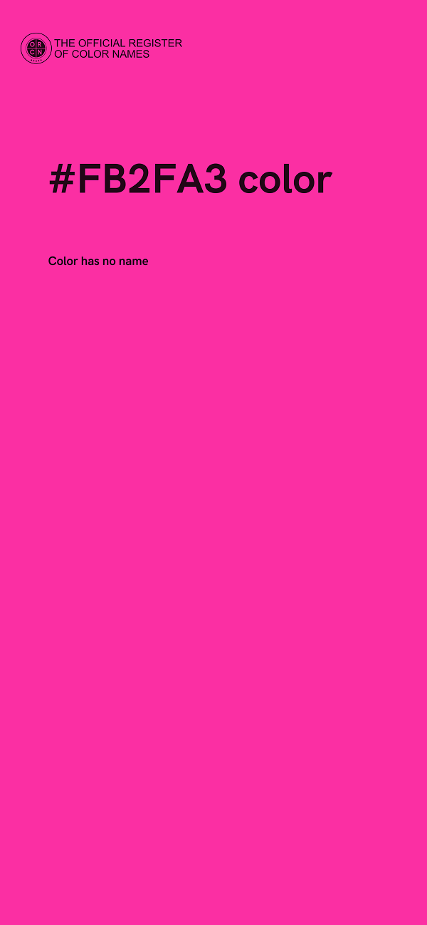 #FB2FA3 color image
