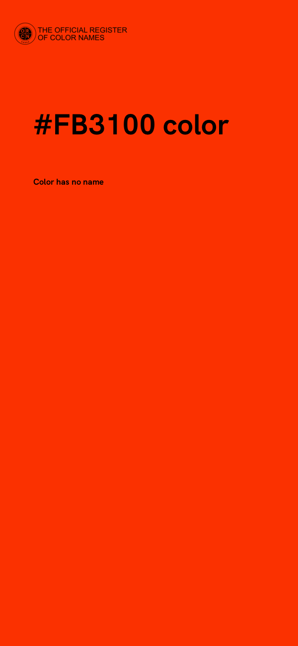 #FB3100 color image