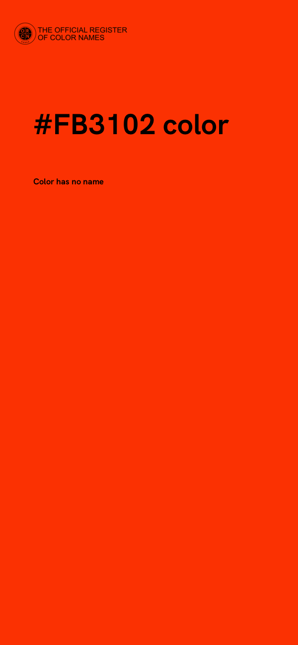 #FB3102 color image