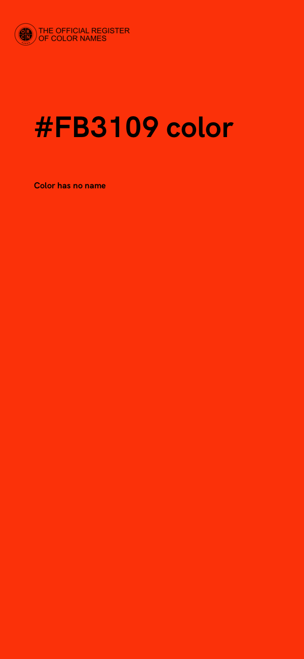 #FB3109 color image