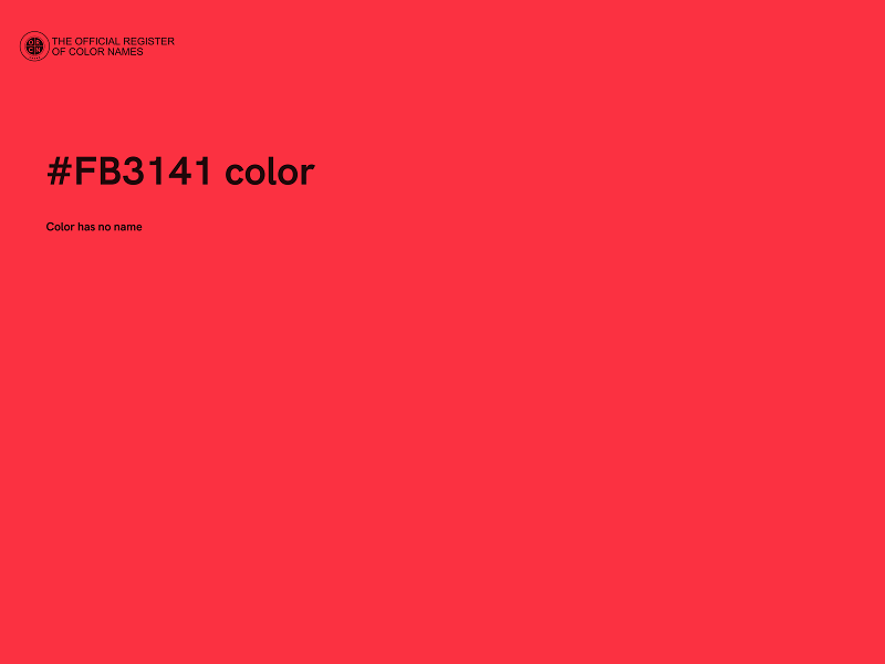 #FB3141 color image