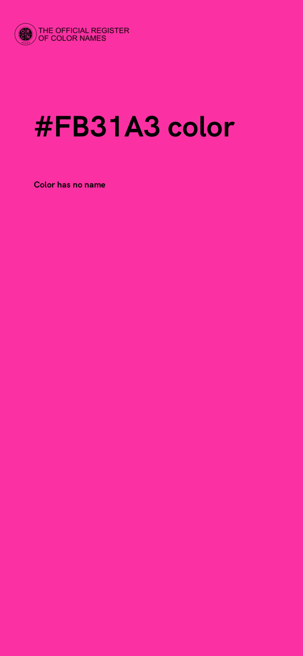 #FB31A3 color image