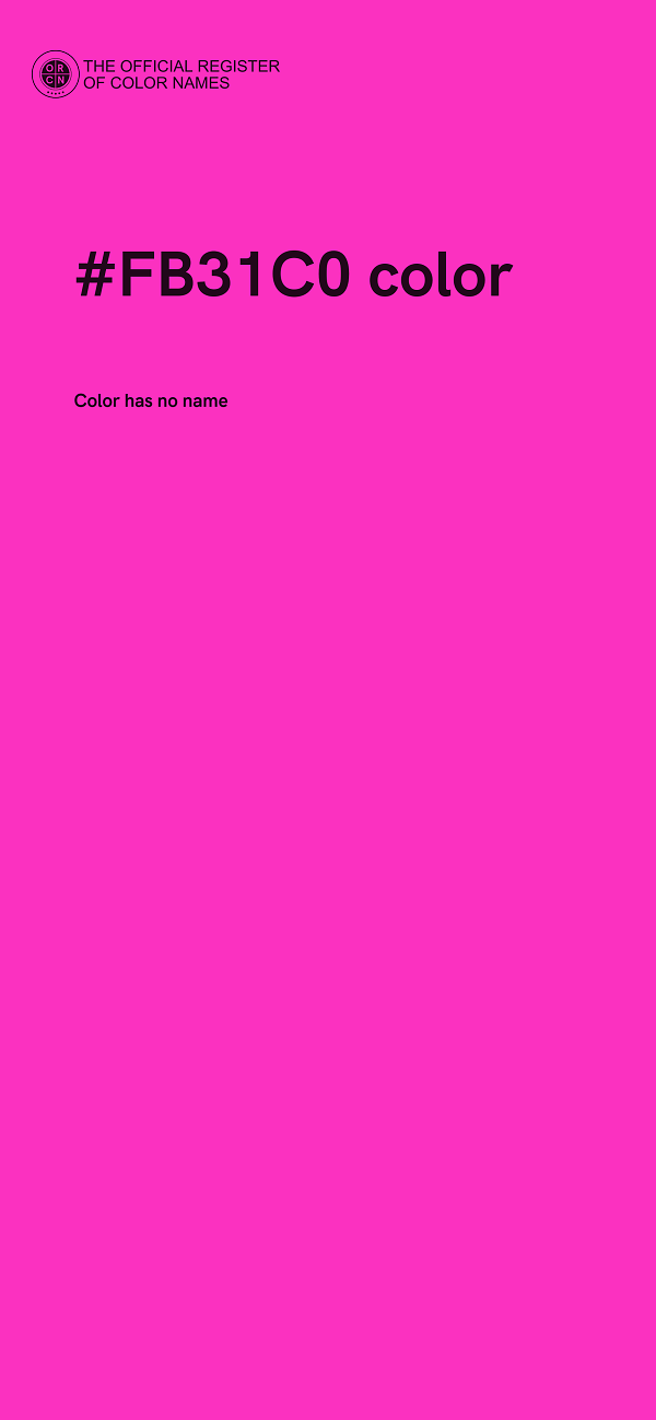 #FB31C0 color image