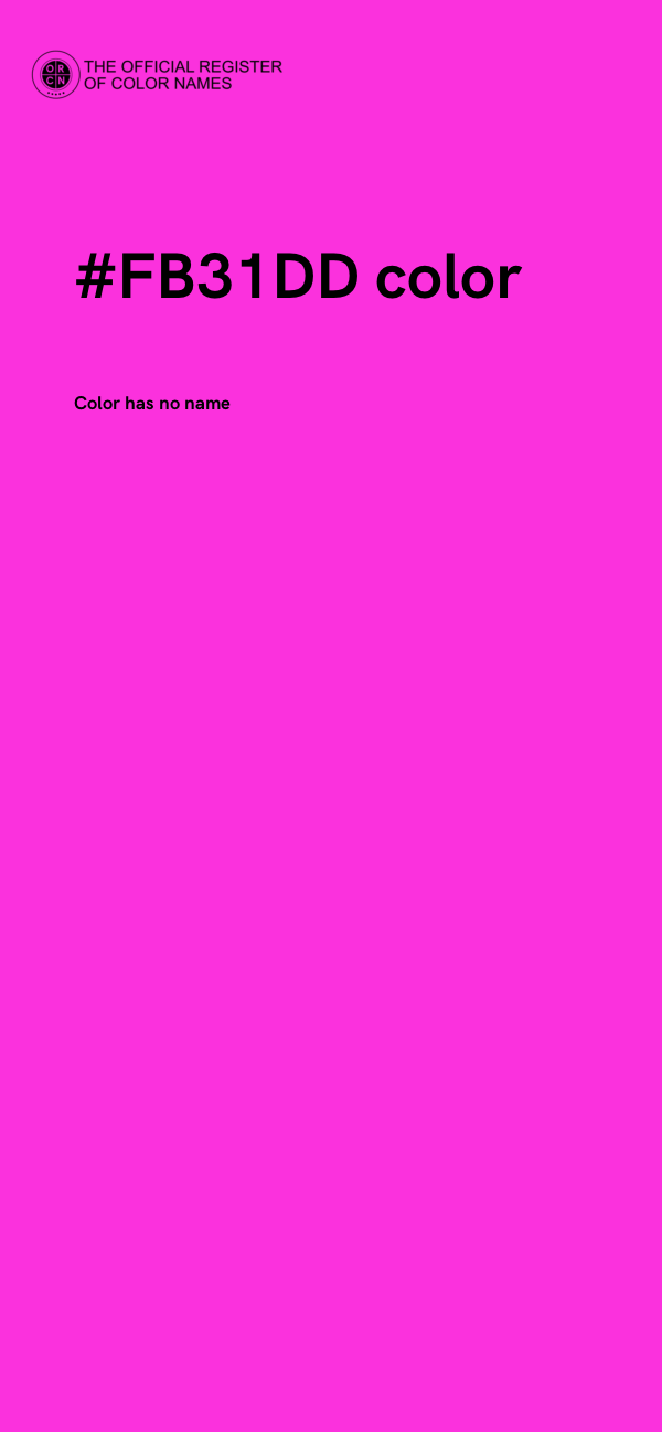 #FB31DD color image