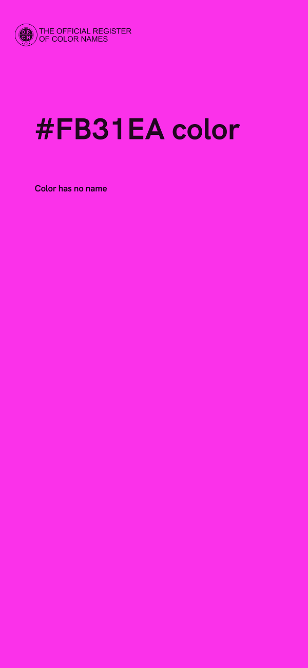 #FB31EA color image