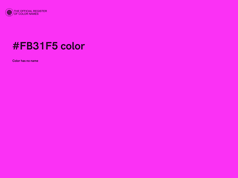 #FB31F5 color image