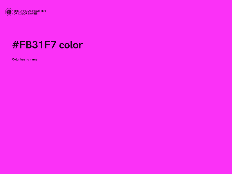 #FB31F7 color image