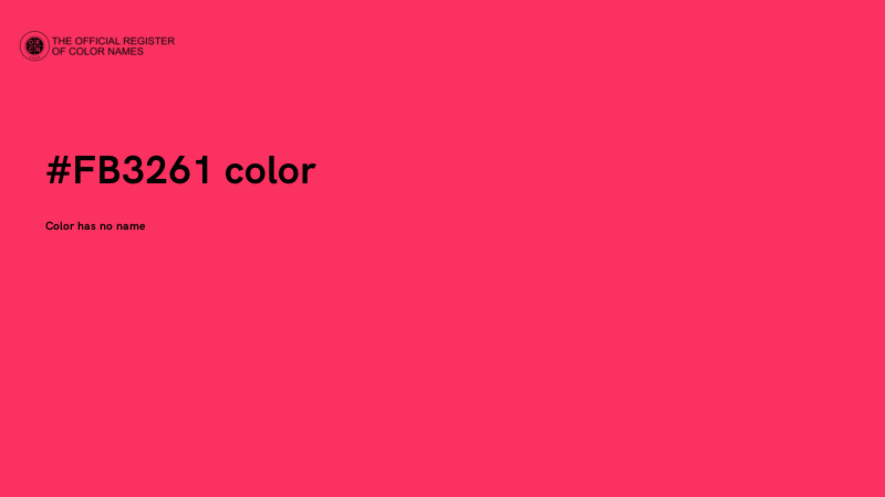 #FB3261 color image