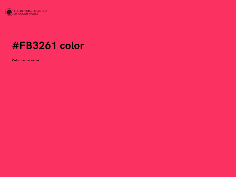 #FB3261 color image