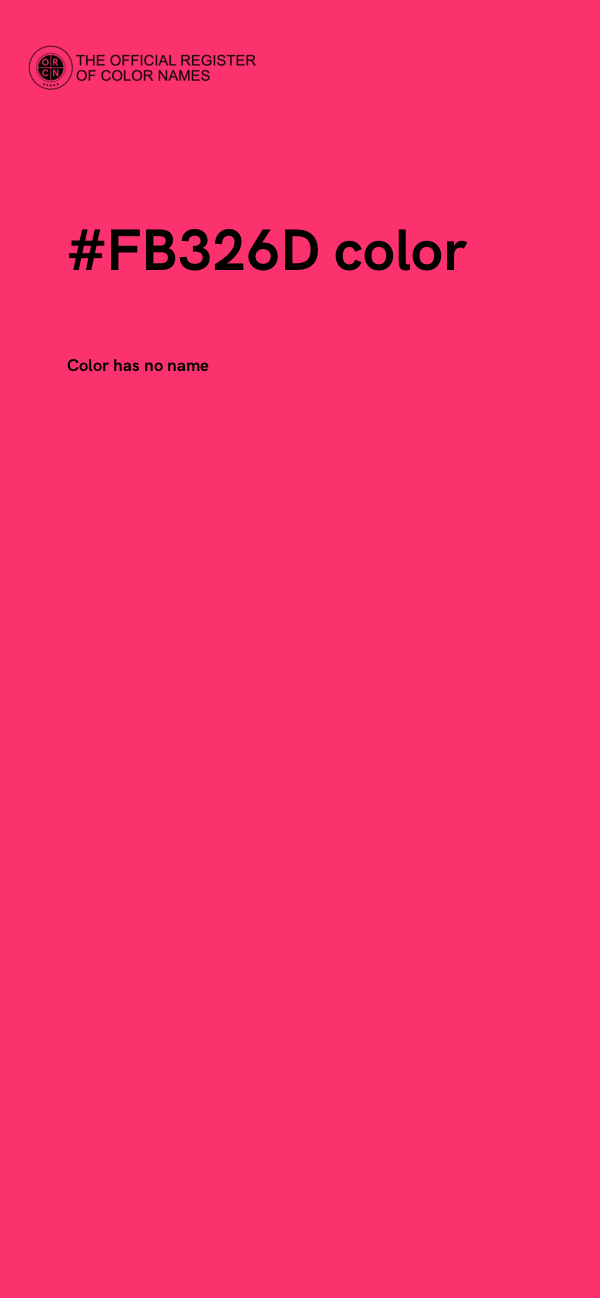 #FB326D color image