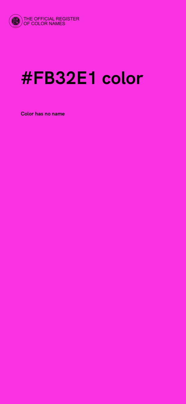 #FB32E1 color image