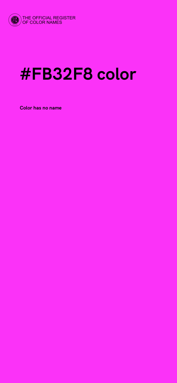 #FB32F8 color image