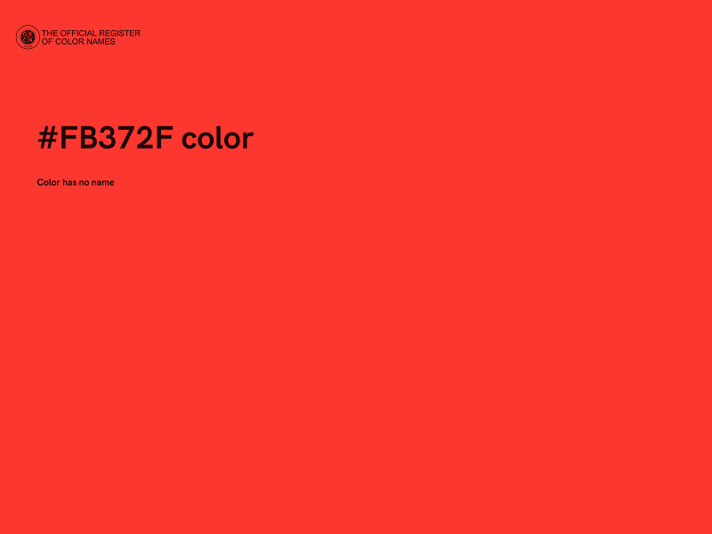 #FB372F color image