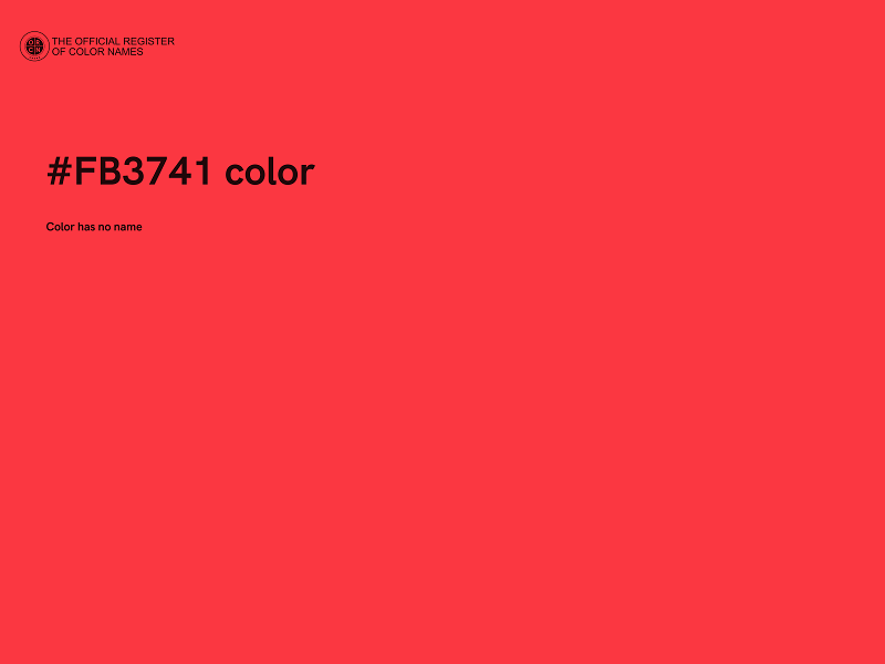 #FB3741 color image