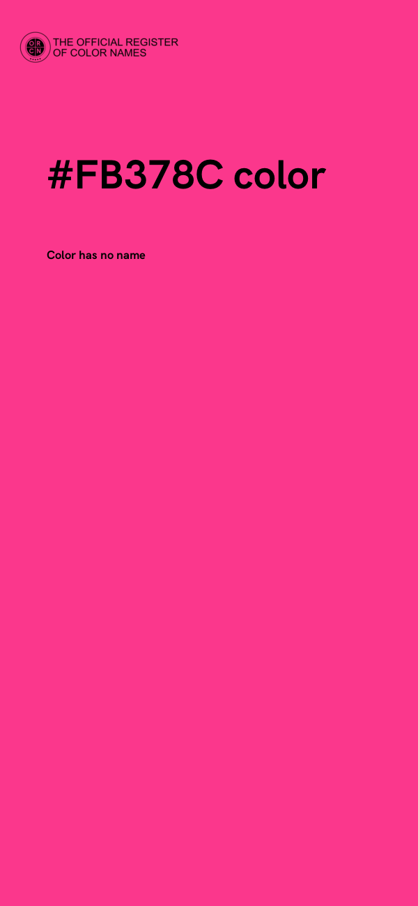 #FB378C color image