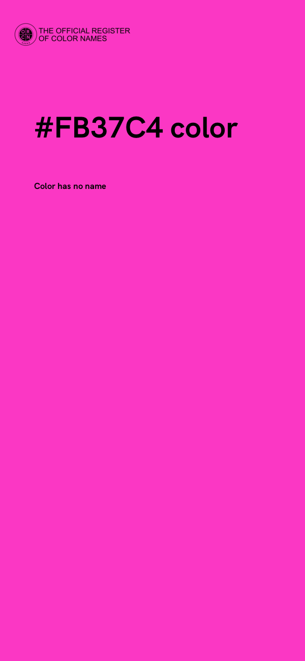 #FB37C4 color image